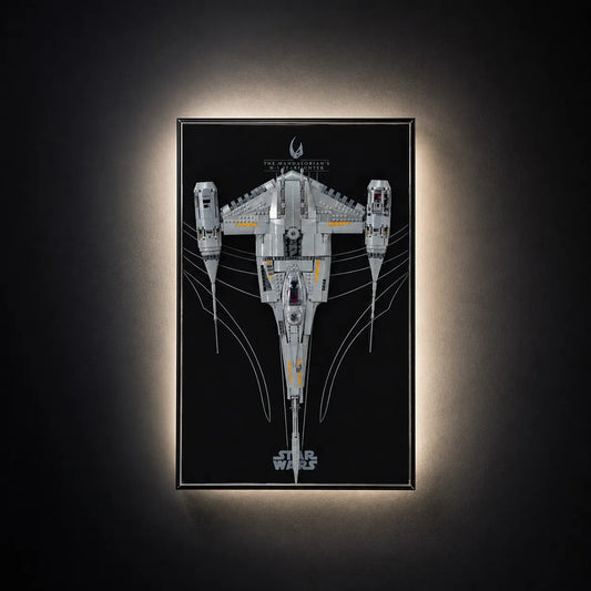 Wall Display Frame for LEGO® Star Wars™ The Mandalorian's N-1 Starfighter™ 75442