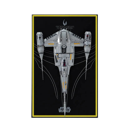 Wall Display Frame for LEGO® Star Wars™ The Mandalorian's N-1 Starfighter™ 75442