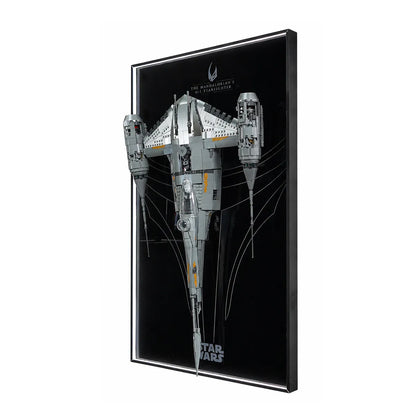 Wall Display Frame for LEGO® Star Wars™ The Mandalorian's N-1 Starfighter™ 75442