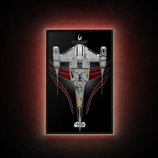 Wall Display Frame for LEGO® Star Wars™ The Mandalorian's N-1 Starfighter™ 75442