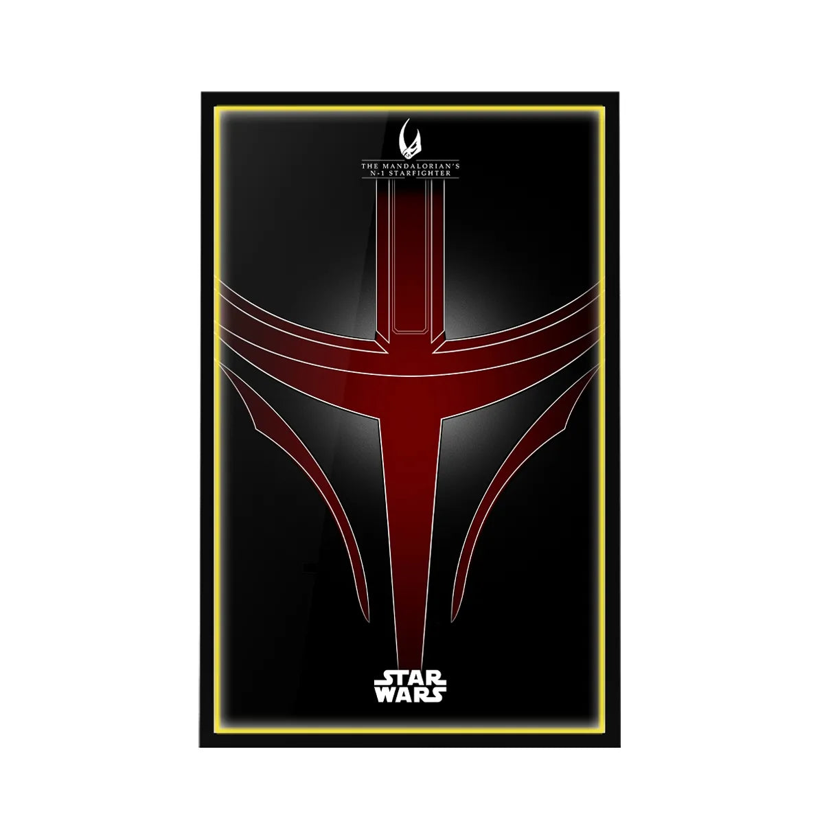 Wall Display Frame for LEGO® Star Wars™ The Mandalorian's N-1 Starfighter™ 75442