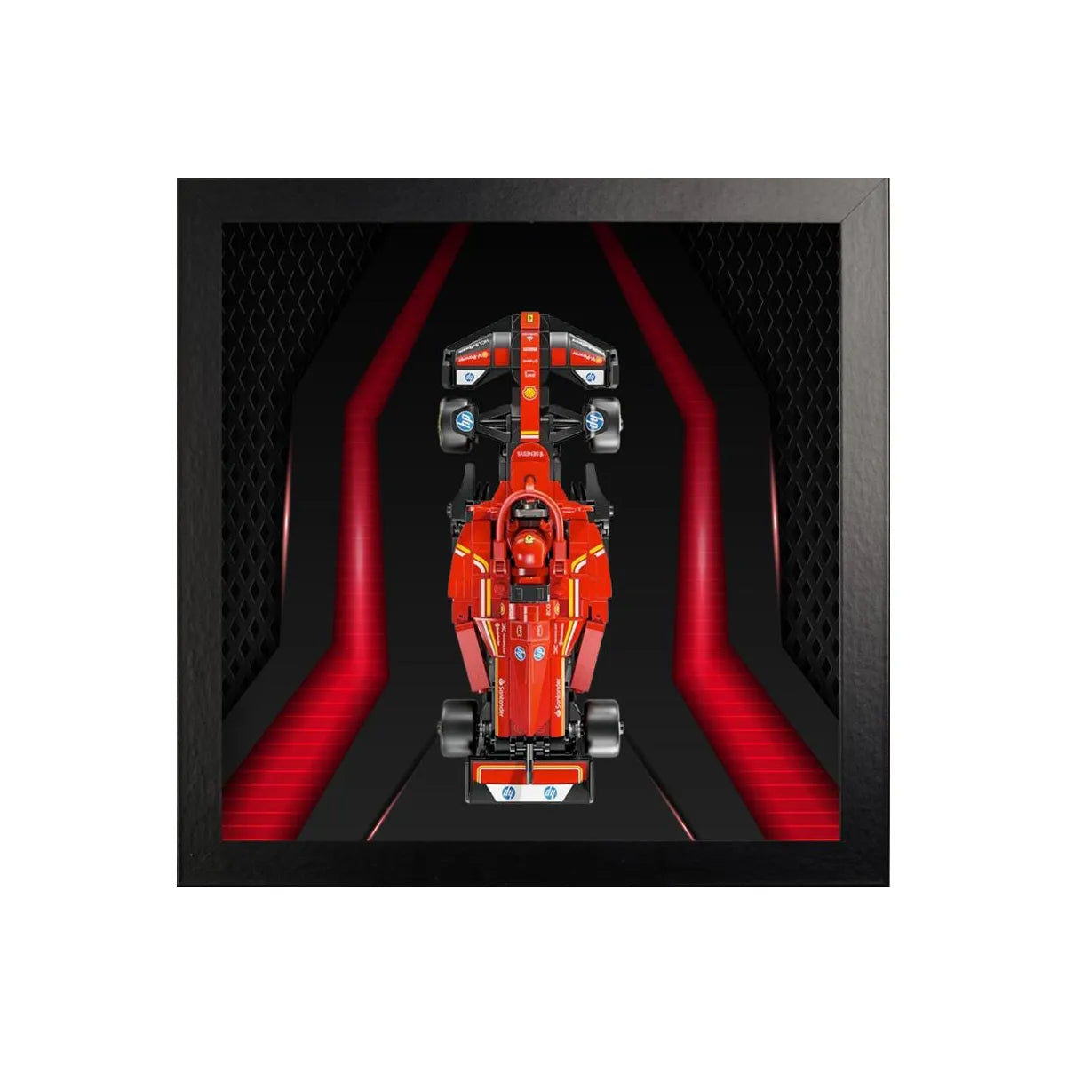 Wall-Mount Display case for LEGO® Speed F1 series | Neon Circuit（77242-77251）