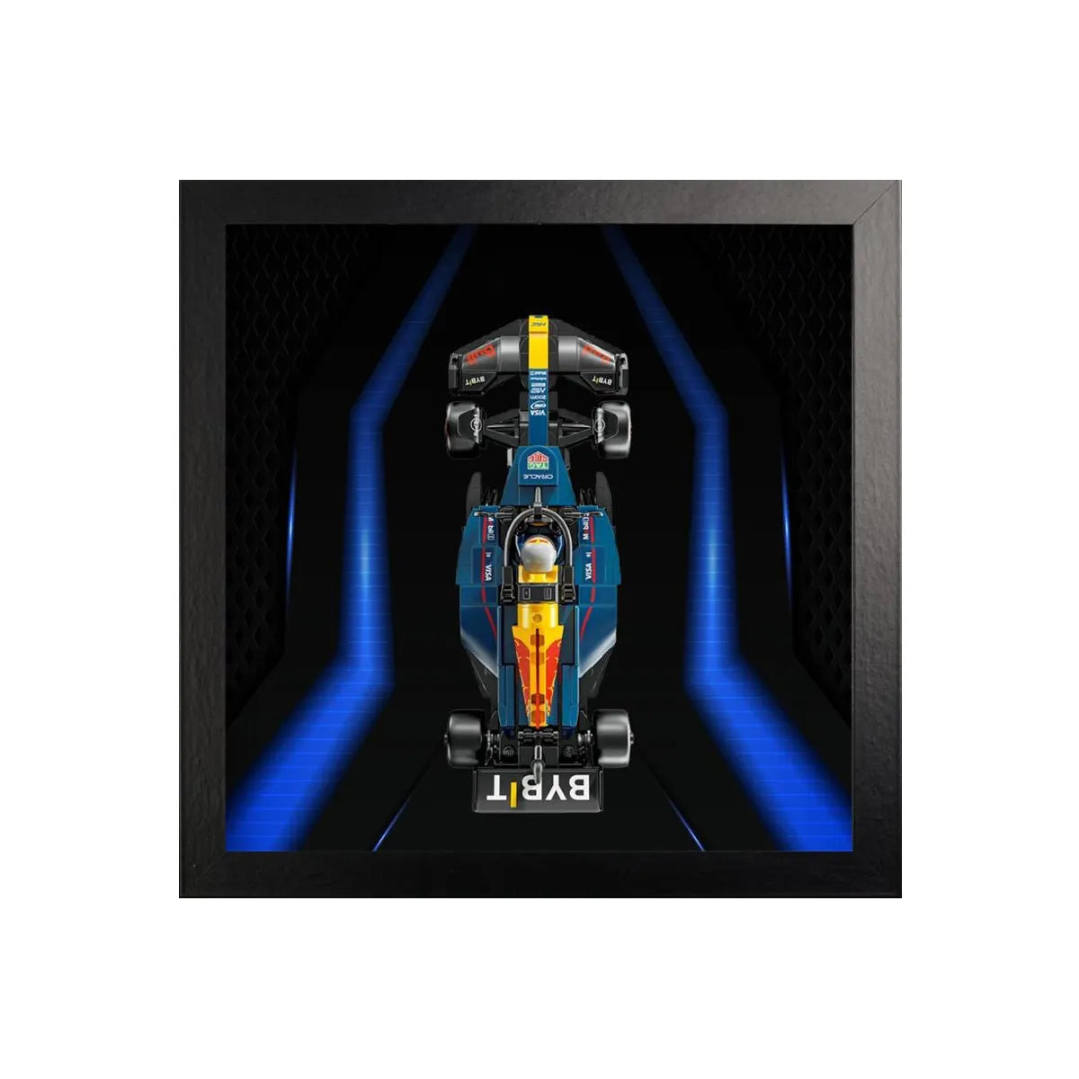 Wall-Mount Display case for LEGO® Speed F1 series | Neon Circuit（77242-77251）