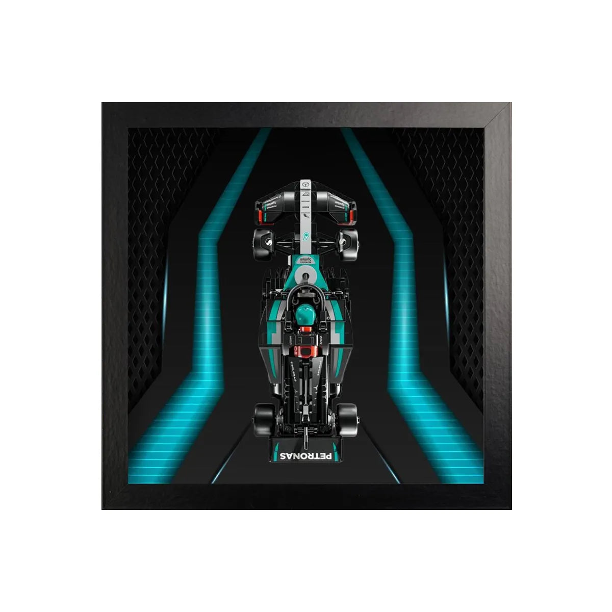 Wall-Mount Display case for LEGO® Speed F1 series | Neon Circuit（77242-77251）