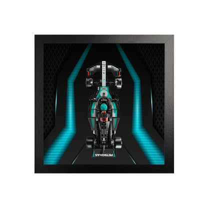 Wall-Mount Display case for LEGO® Speed F1 series | Neon Circuit（77242-77251）