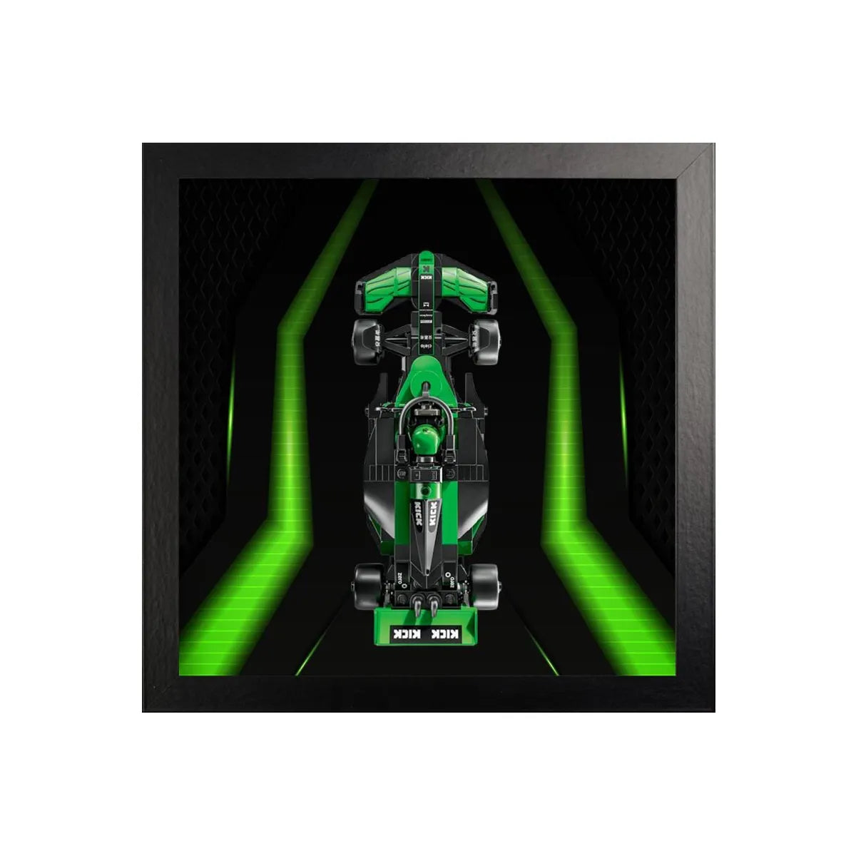 Wall-Mount Display case for LEGO® Speed F1 series | Neon Circuit（77242-77251）