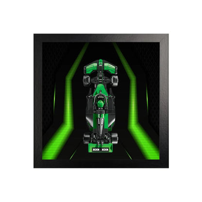 Wall-Mount Display case for LEGO® Speed F1 series | Neon Circuit（77242-77251）
