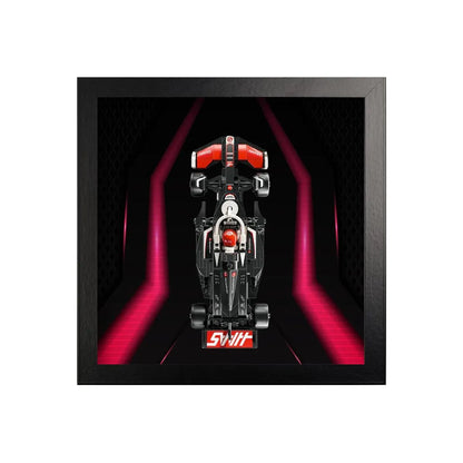 Wall-Mount Display case for LEGO® Speed F1 series | Neon Circuit（77242-77251）
