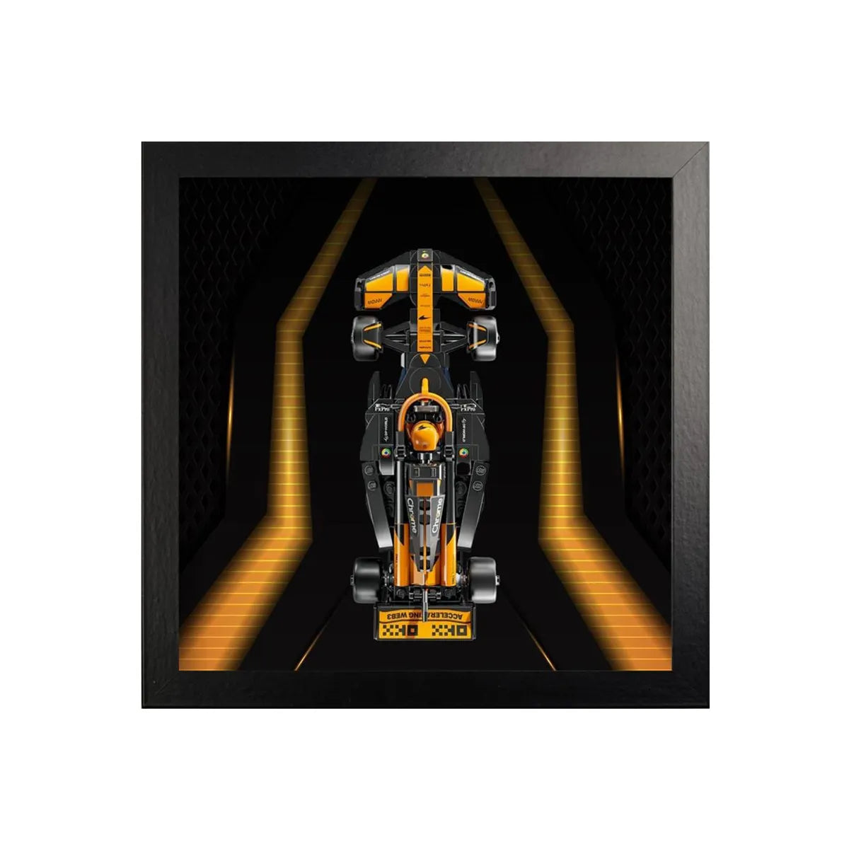 Wall-Mount Display case for LEGO® Speed F1 series | Neon Circuit（77242-77251）