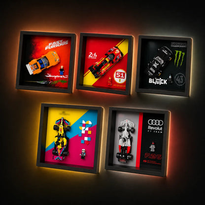 Premium-Vitrine-Set für LEGO® Speed ​​Champions F1-Teams