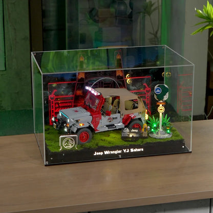 Acrylic Display Case for LEGO® Jurassic Park Jeep® Wrangler 77984