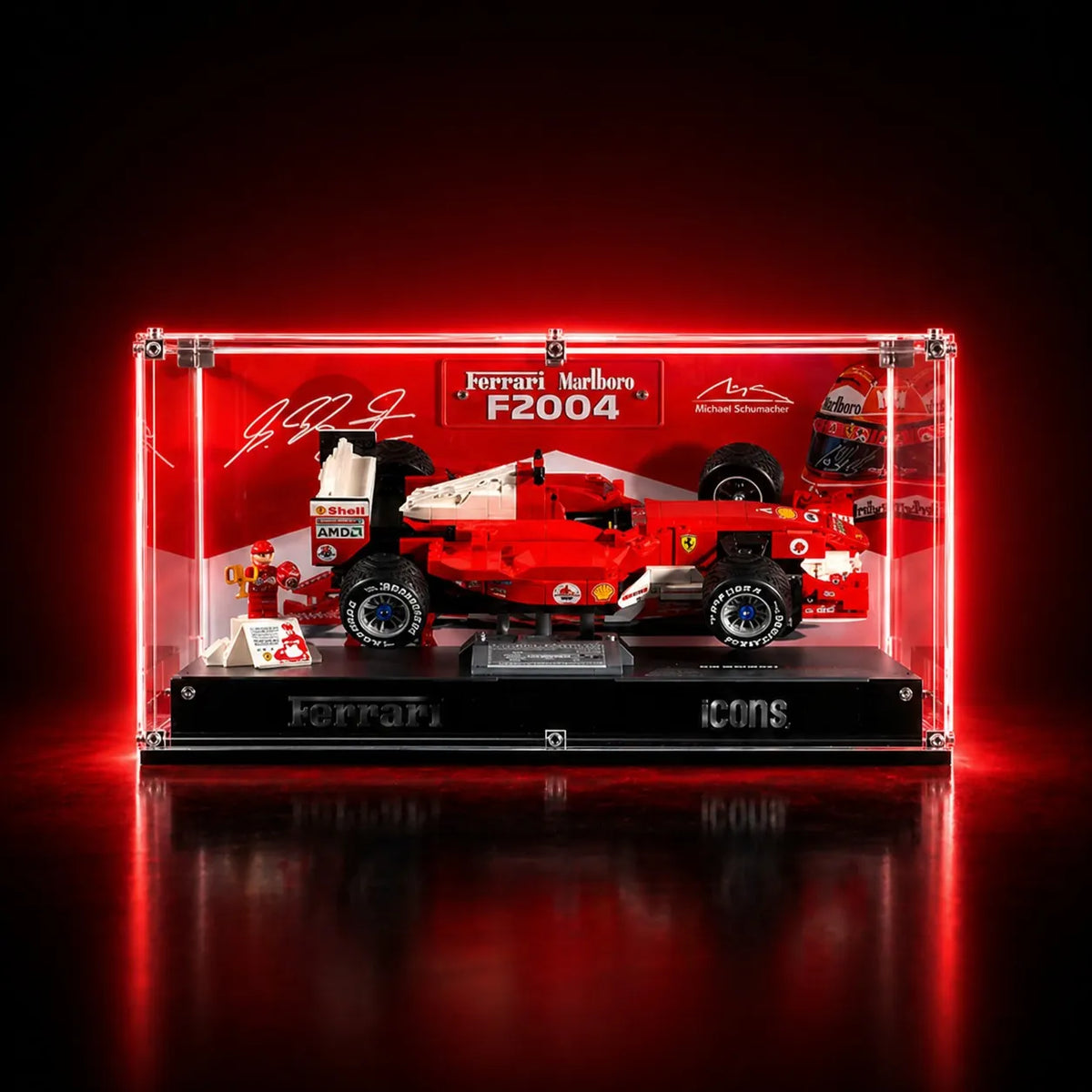 F1 Mini Display Case Premium Display Case for LEGO® F1 Models - Ferrari, Williams, McLaren ...
