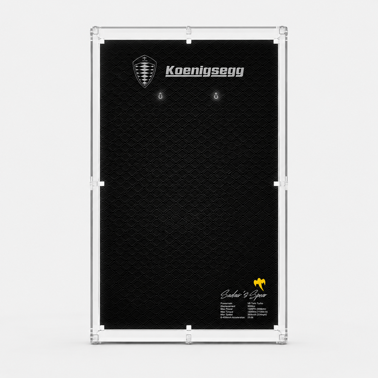 Wall Display Case for LEGO® Technic™ Koenigsegg Sadair’s Spear 42232