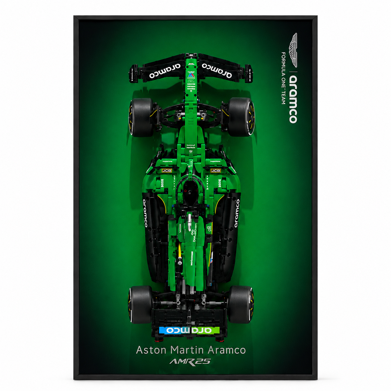Premium-Wanddisplay kompatibel mit LEGO® Technic™ McLaren F1 42141 Stil D
