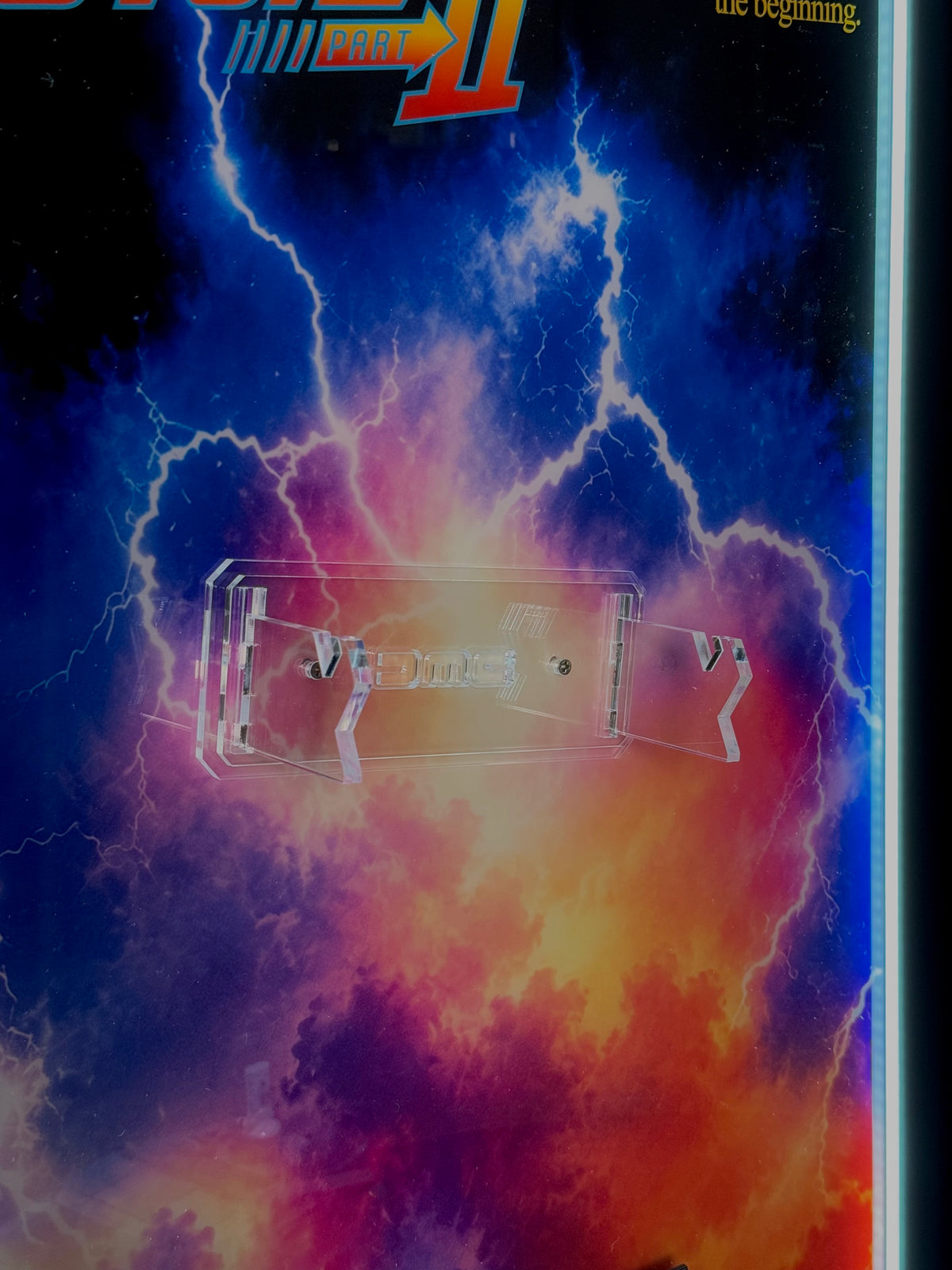 Wall Display Frame Compatible with LEGO® Back to the Future™ Time Machine Sets 77256 & 10300
