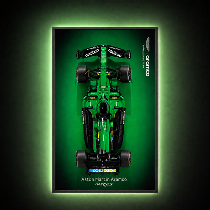 Premium-Wanddisplay kompatibel mit LEGO® Technic™ McLaren F1 42141 Stil D