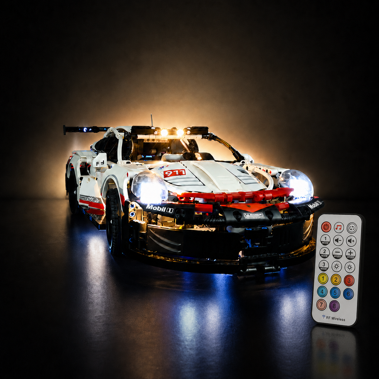 Premium-Wanddisplay kompatibel mit LEGO® Technic™ McLaren F1 42141 Stil D