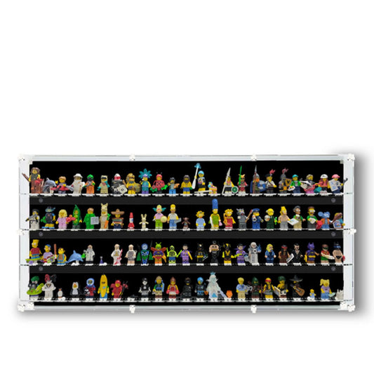 92 LEGO Minifigures Wall Display Case - brickzonehub