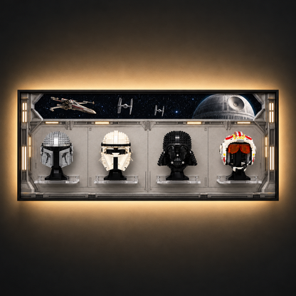 Wall Display Frame Compatible with LEGO® Star Wars™ Helmet Sets 75328, 75349, 75304 & 75327