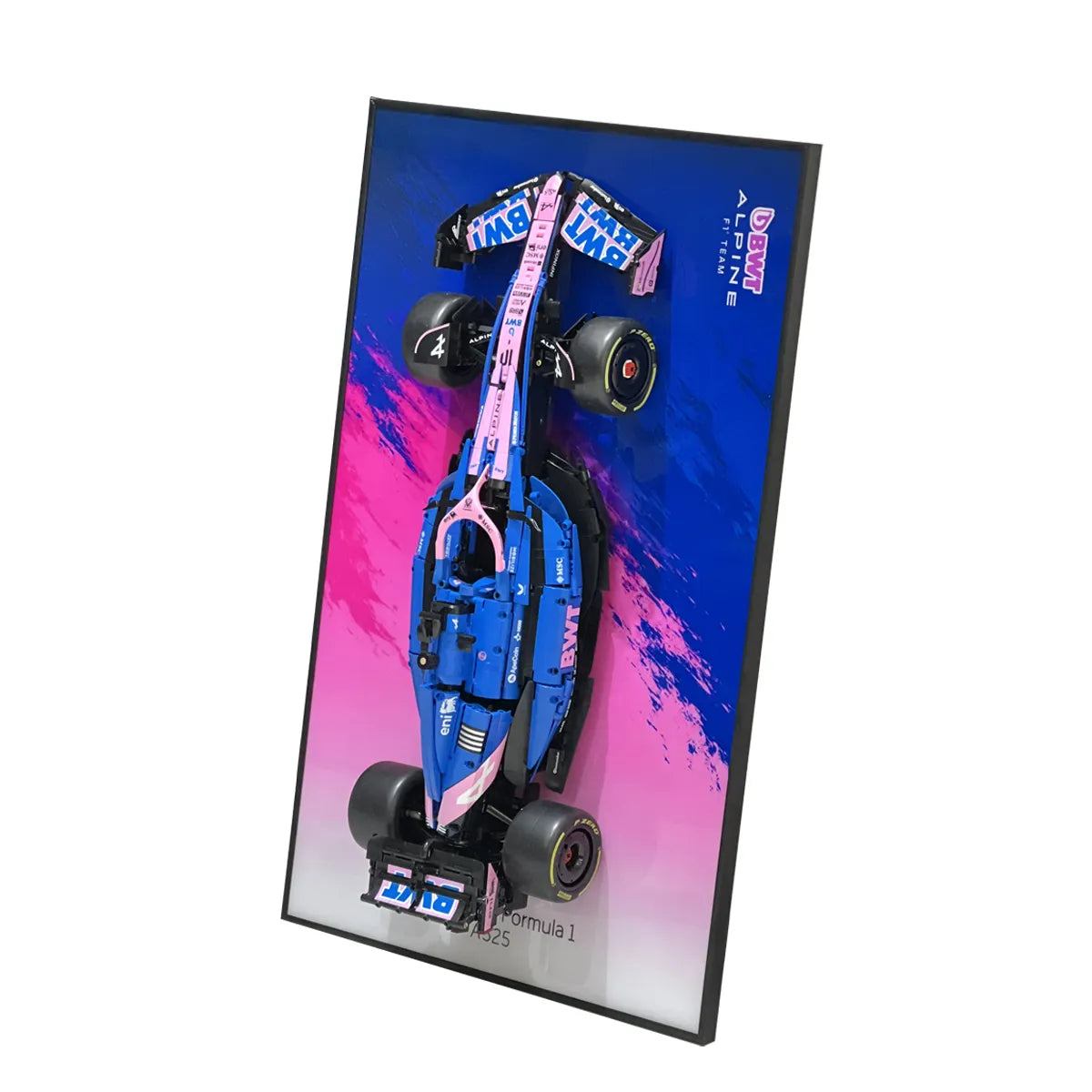 Wanddisplayrahmen kompatibel mit LEGO® Ferrari F1 SF-24 42207 Stil D