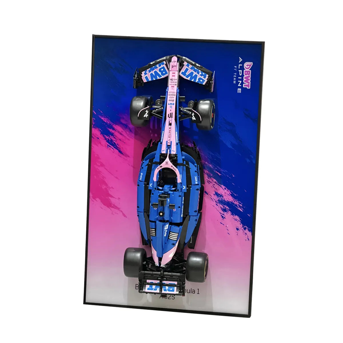 Wanddisplayrahmen kompatibel mit LEGO® Ferrari F1 SF-24 42207 Stil D
