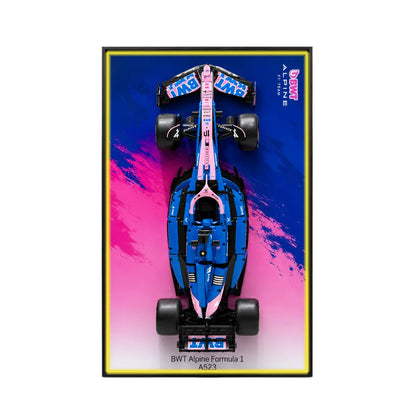 Wanddisplayrahmen kompatibel mit LEGO® Ferrari F1 SF-24 42207 Stil D