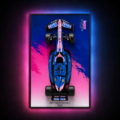 Wanddisplayrahmen kompatibel mit LEGO® Ferrari F1 SF-24 42207 Stil D