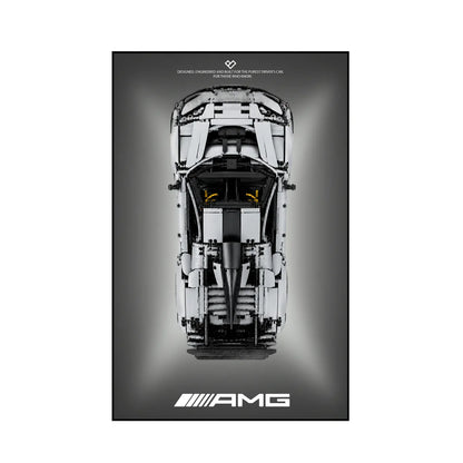 Wall Display Frame for CaDA Mercedes-AMG ONE
