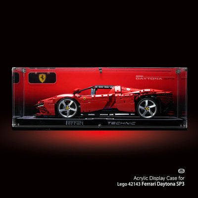 lego-Ultra-Clear Acrylic Display Case Set for LEGO® Technic Supercars-collectors-uk