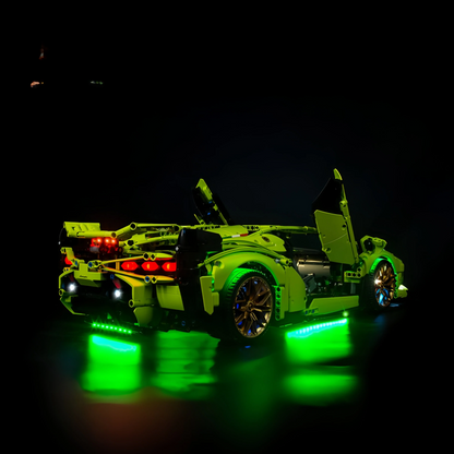 Premium-Wanddisplay kompatibel mit LEGO® Technic™ McLaren F1 42141 Stil D