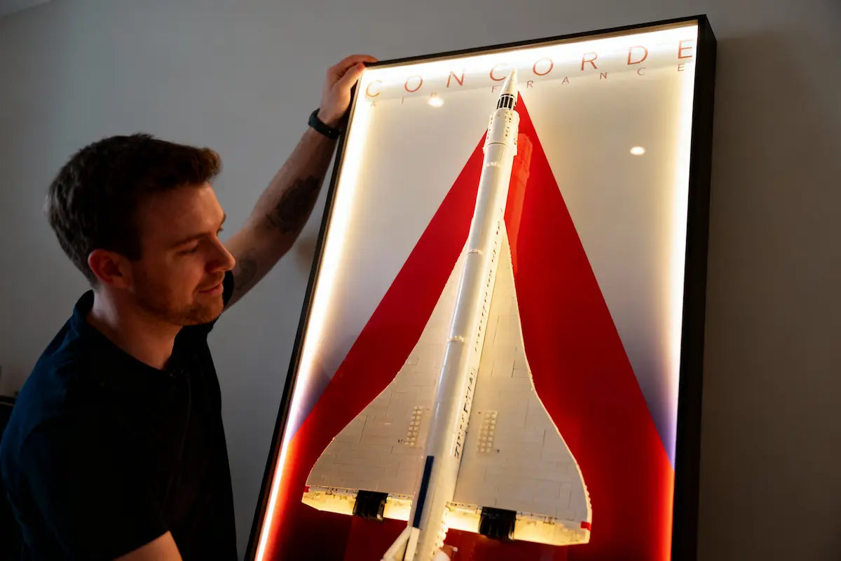 Led Concorde Model LED Wall Display Frame for LEGO® Concorde Set 10318 – brickzonehub