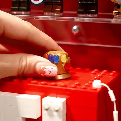 124 LEGO® Marvel Minifigures Wall Display Case