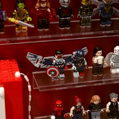 124 LEGO® Marvel Minifigures Wall Display Case