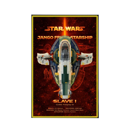 Display-Wandhalterung für LEGO® 75355 Star Wars™ T-65 X-Wing