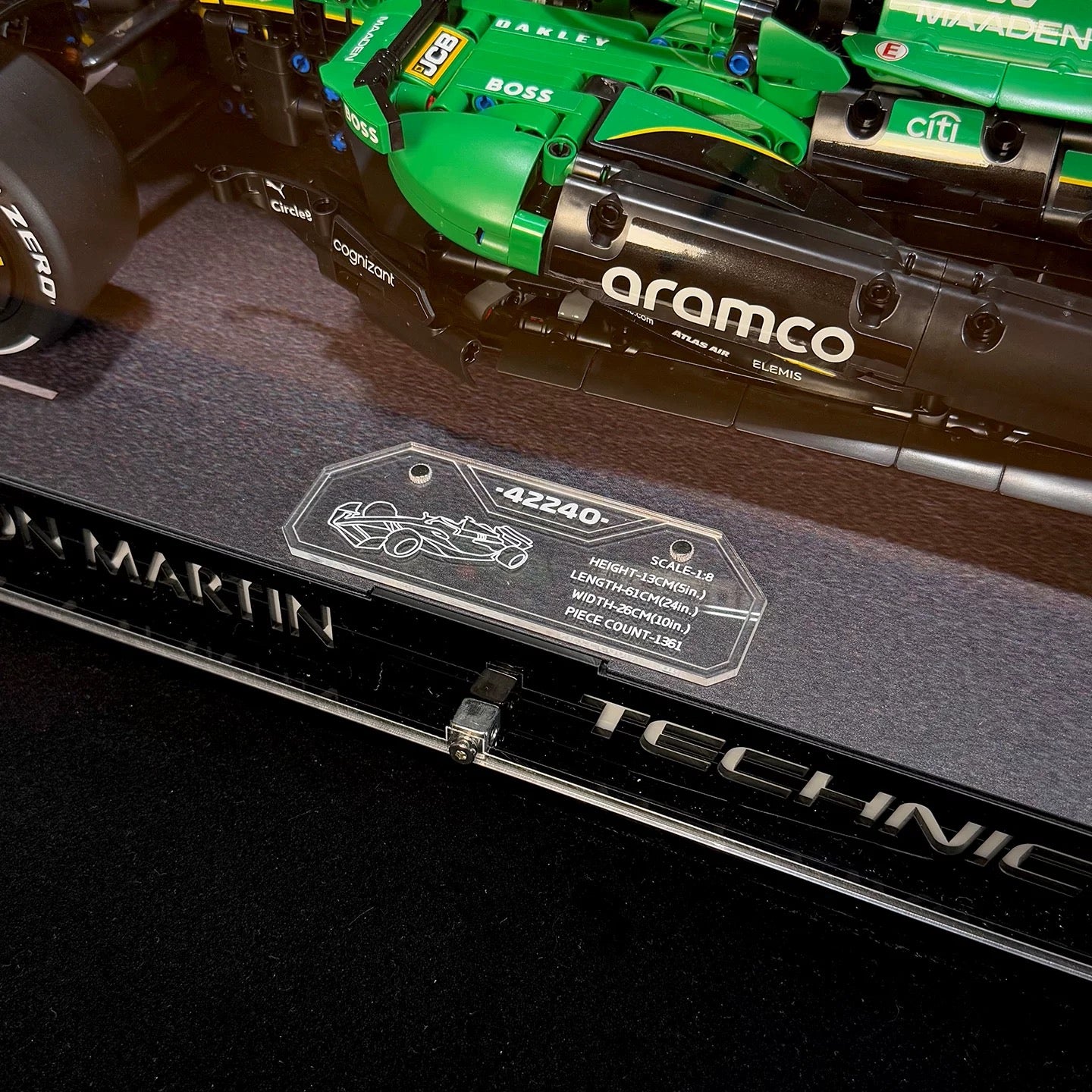 LEGO® Technic Aston Martin AMR25 F1 Acrylic Display Case 42240