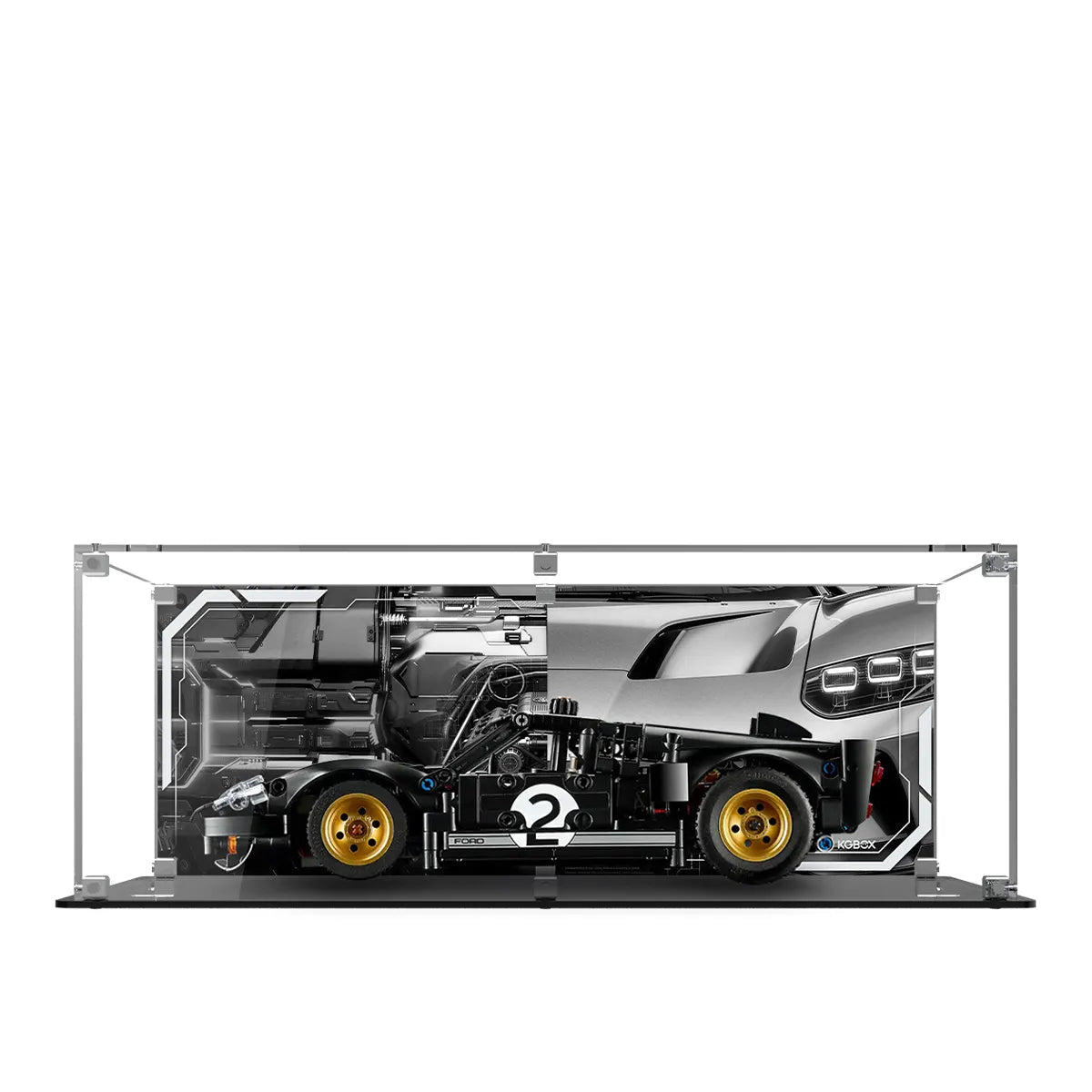 Acrylic Display Case Compatible with LEGO® 1966 Ford GT40 MKII Race Car 42223 - brickzonehub