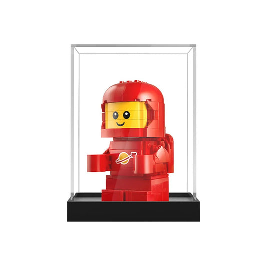 Acrylic Display Case Compatible with LEGO® BrickHeadz Red Classic Spaceman 40767 - brickzonehub