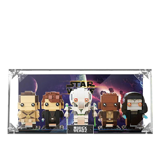 Acrylic Display Case Compatible with LEGO® BrickHeadz Star Wars 40796 - brickzonehub