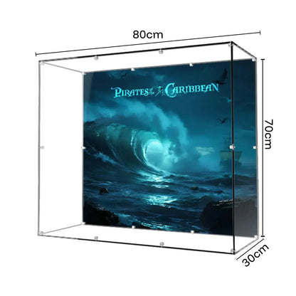 Acrylic Display Case Compatible with LEGO® Icons Captain Jack Sparrow’s Pirate Ship 10365