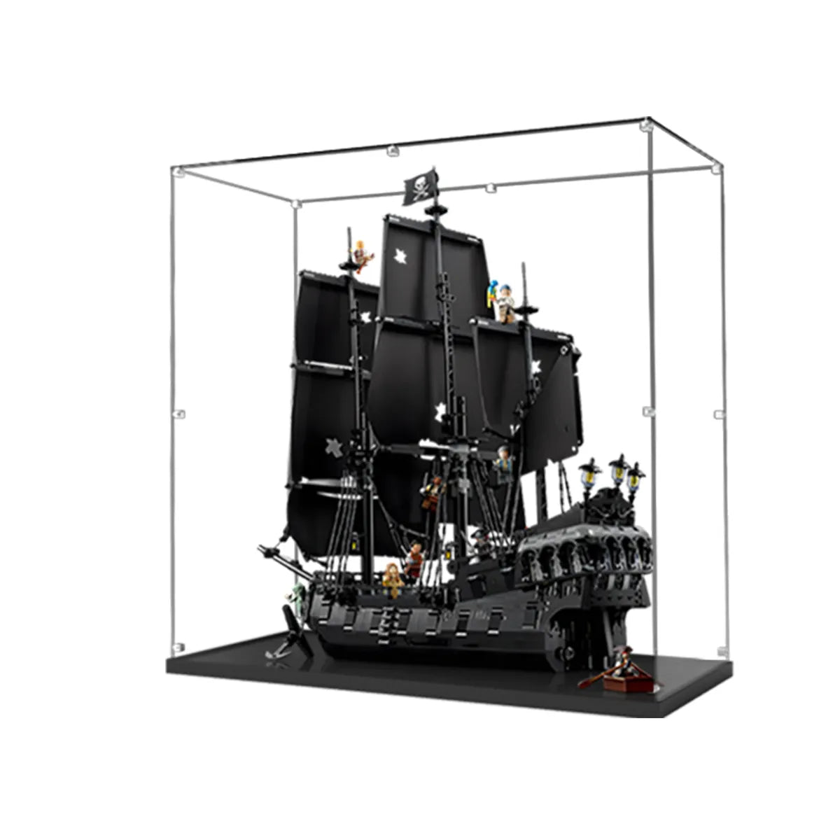 Acrylic Display Case Compatible with LEGO® Captain Jack Sparrow’s Pirate Ship 10365 - brickzonehub