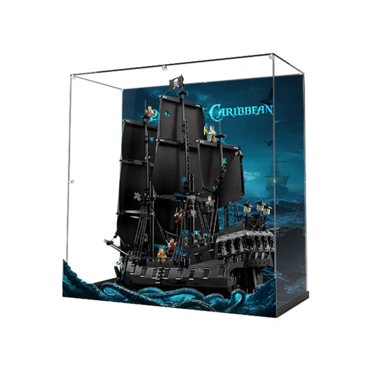 Acrylic Display Case Compatible with LEGO® Captain Jack Sparrow’s Pirate Ship 10365 - brickzonehub