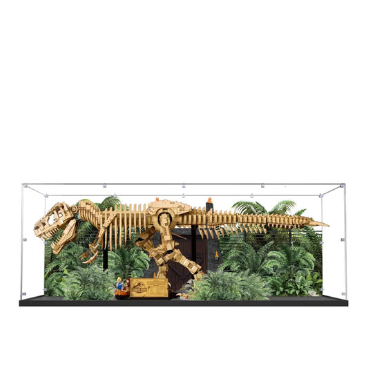 Acrylic Display Case Compatible with LEGO® Dinosaur Fossils: Tyrannosaurus rex 76968 - brickzonehub