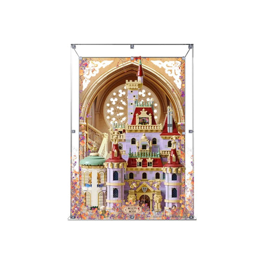 Acrylic Display Case Compatible with LEGO® Disney™ Beauty and the Beast Castle 43263 - brickzonehub