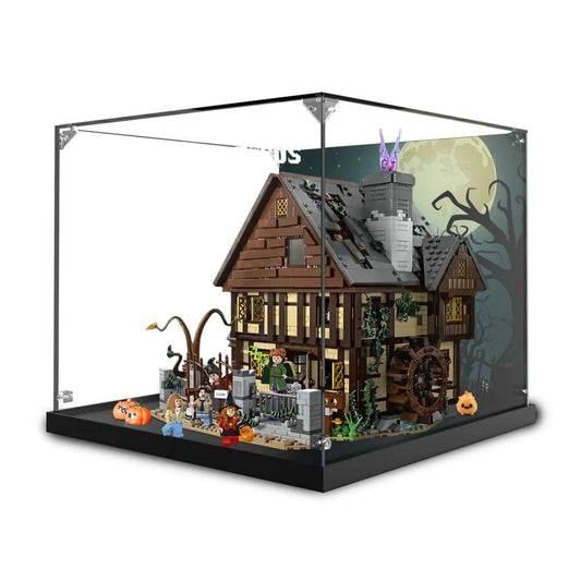 Acrylic Display Case Compatible with LEGO® Disney Hocus Pocus: The Sanderson Sisters' Cottage 21341 - brickzonehub