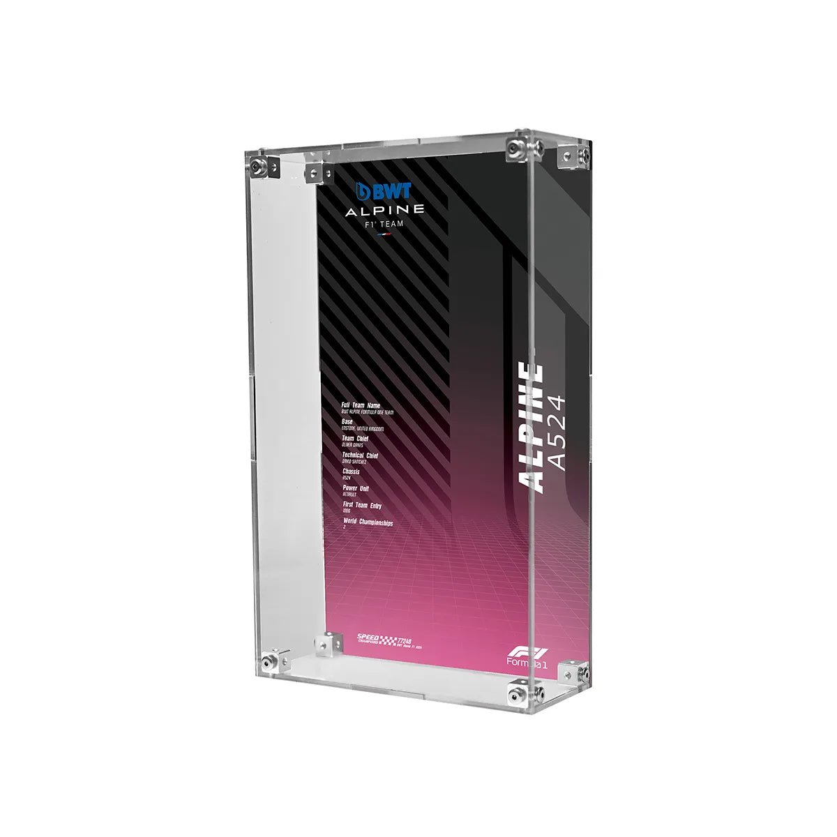 Acrylic Display Case Compatible with LEGO® F1, Supercars & Speed Champions (77242 - 77258) - brickzonehub