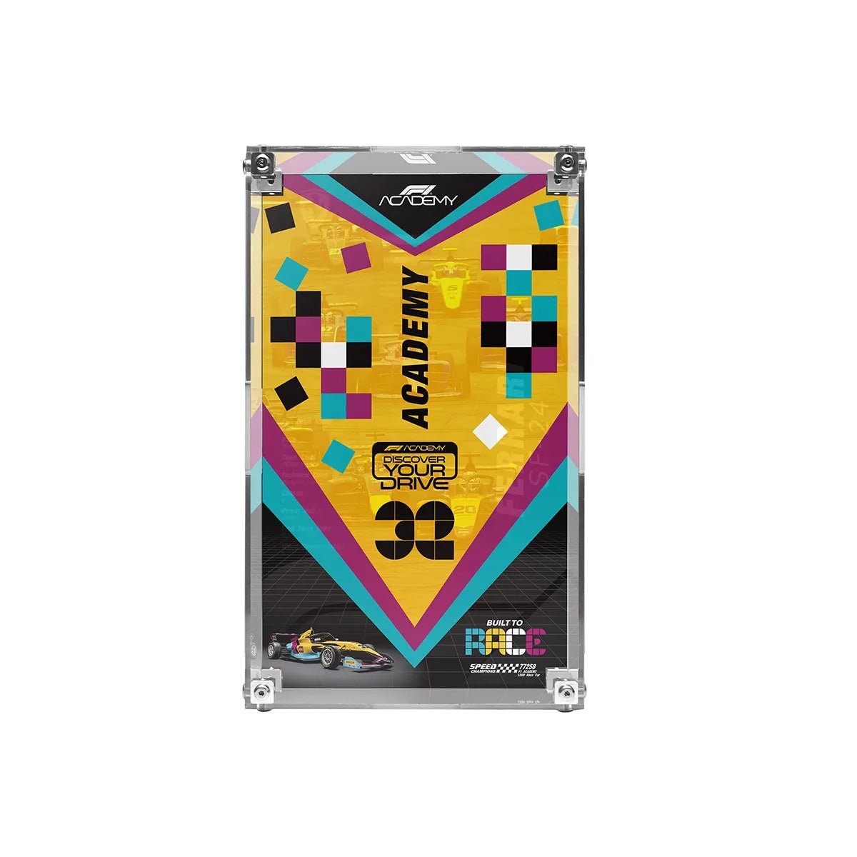 Acrylic Display Case Compatible with LEGO® F1, Supercars & Speed Champions (77242 - 77258) - brickzonehub