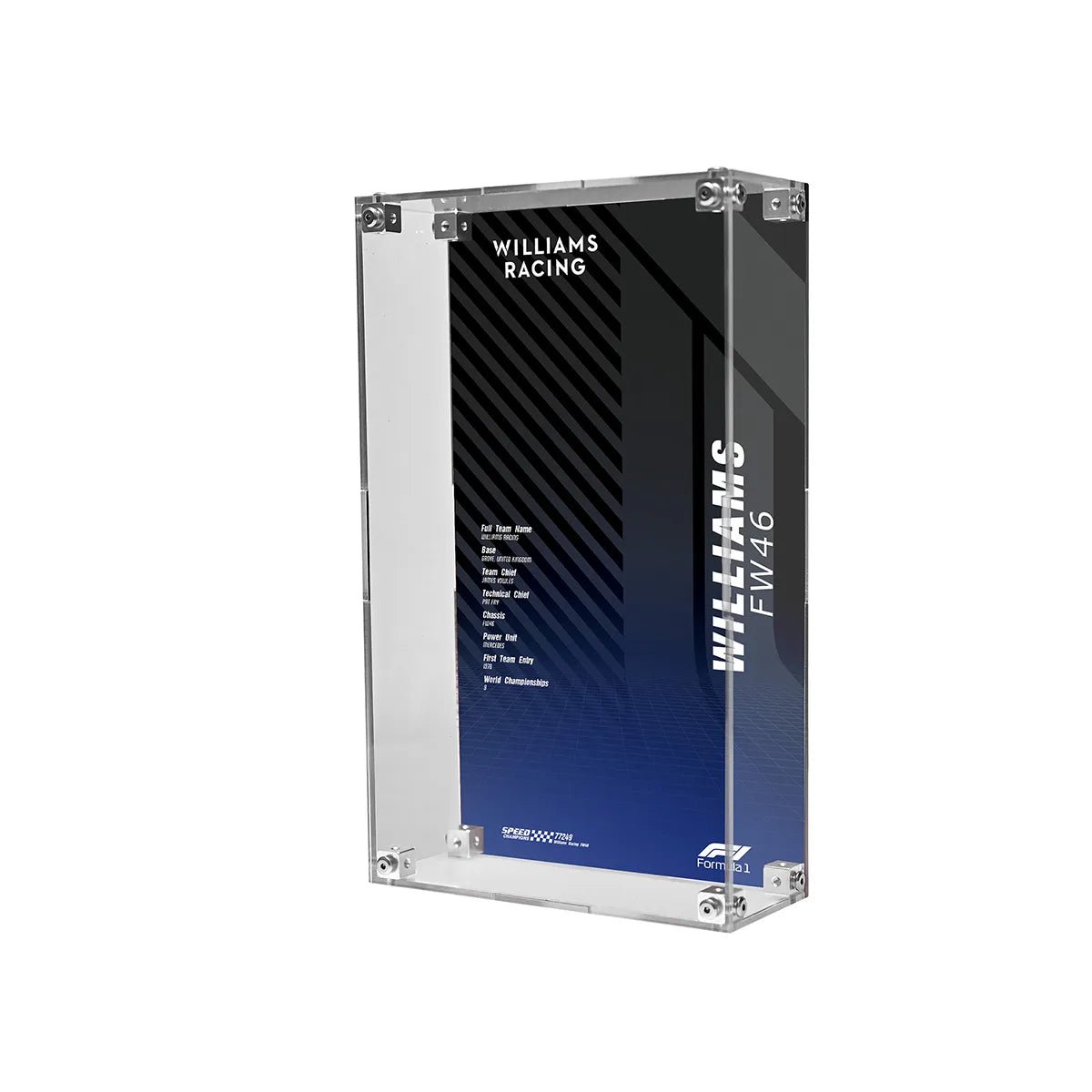 Acrylic Display Case Compatible with LEGO® F1, Supercars & Speed Champions (77242 - 77258) - brickzonehub