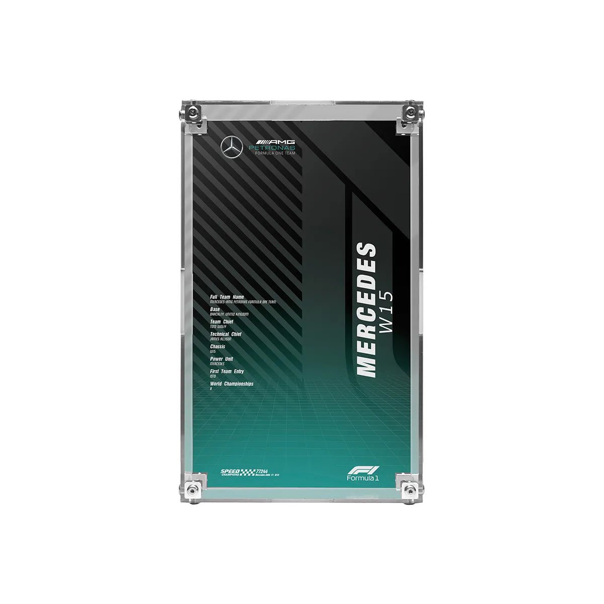 Acrylic Display Case Compatible with LEGO® F1, Supercars & Speed Champions (77242 - 77258) - brickzonehub