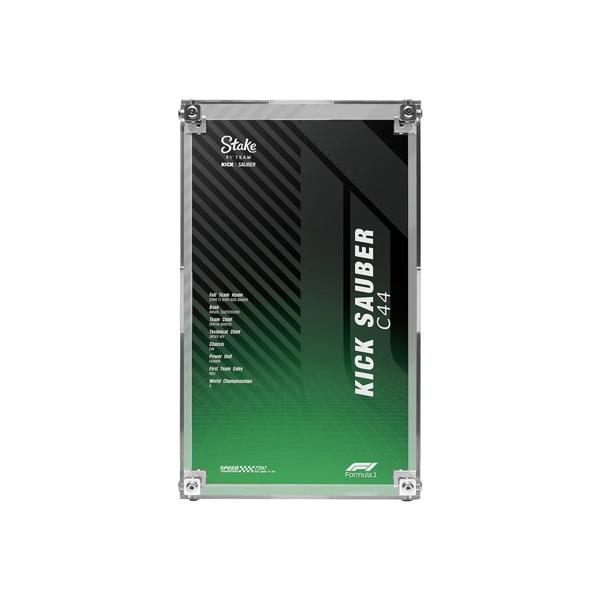 Acrylic Display Case Compatible with LEGO® F1, Supercars & Speed Champions (77242 - 77258) - brickzonehub