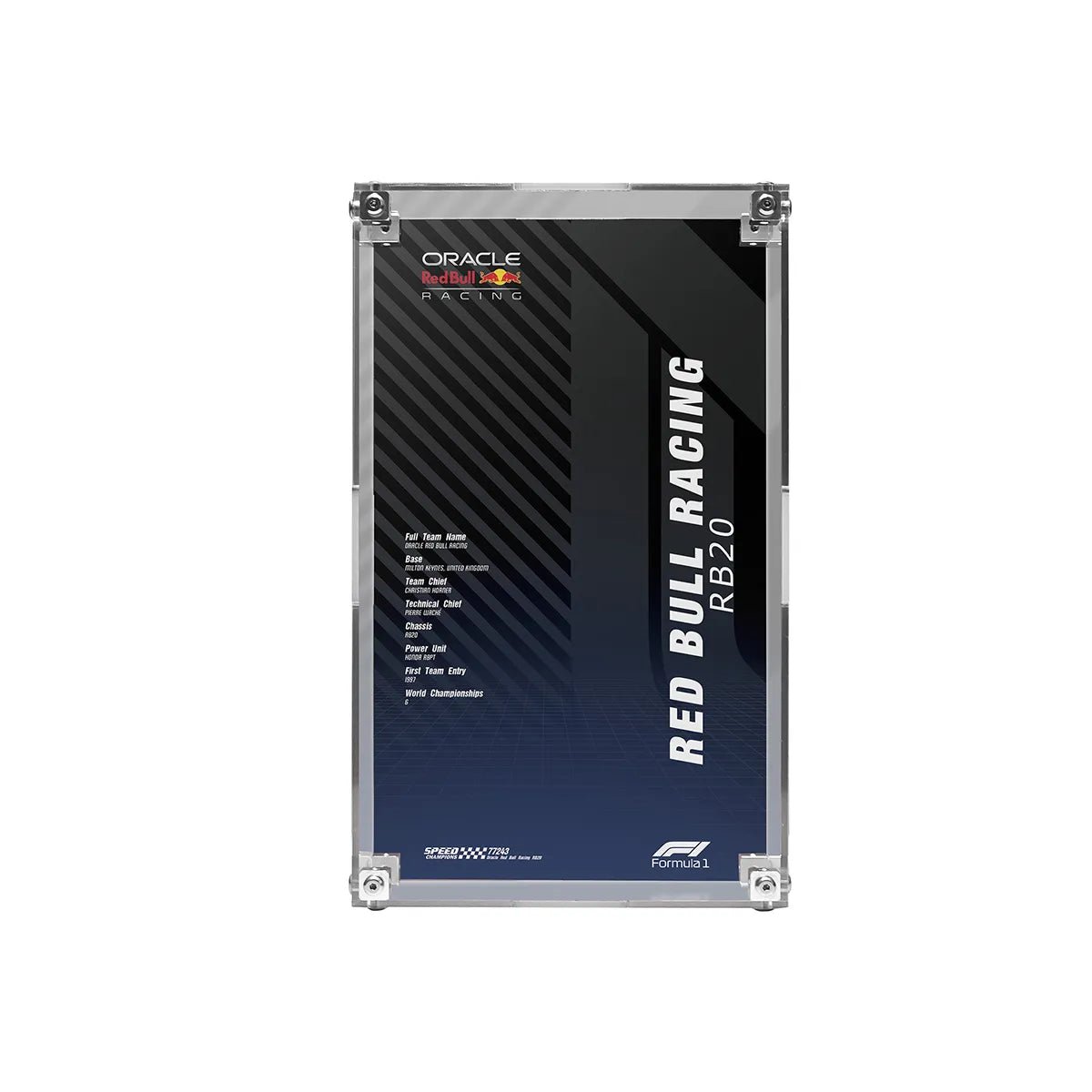 Acrylic Display Case Compatible with LEGO® F1, Supercars & Speed Champions (77242 - 77258) - brickzonehub